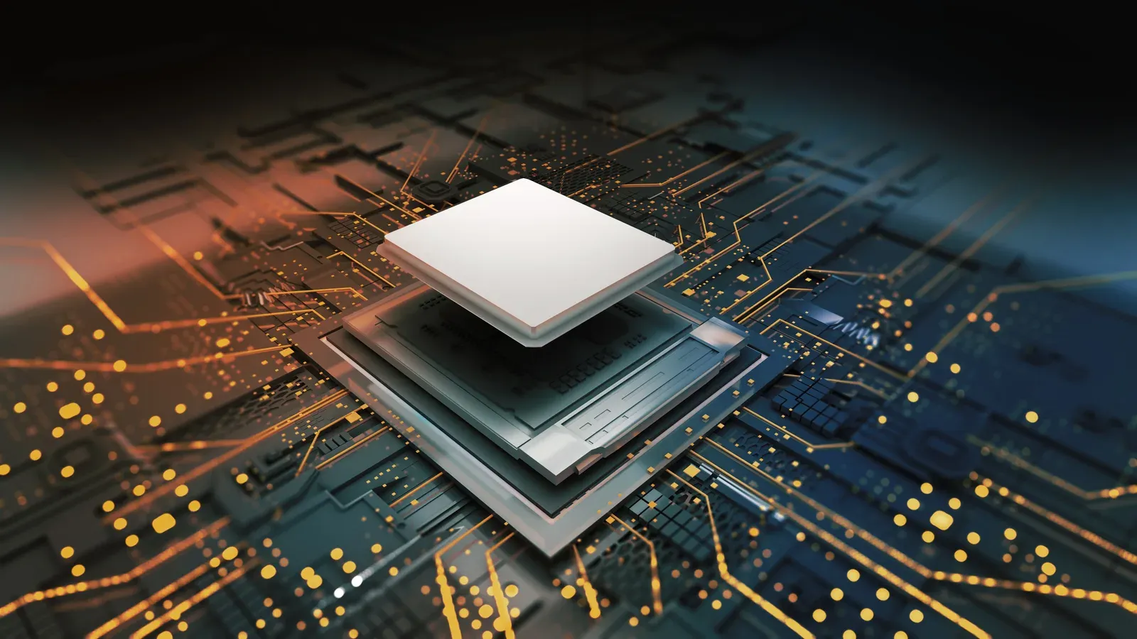 ภาพประกอบแพ็กเกจชิปที่ GlobalFoundries ใช้กับประกาศข้อตกลงผลิต silicon interposer ให้ TSMC เมื่อ 8 ตุลาคม 2026