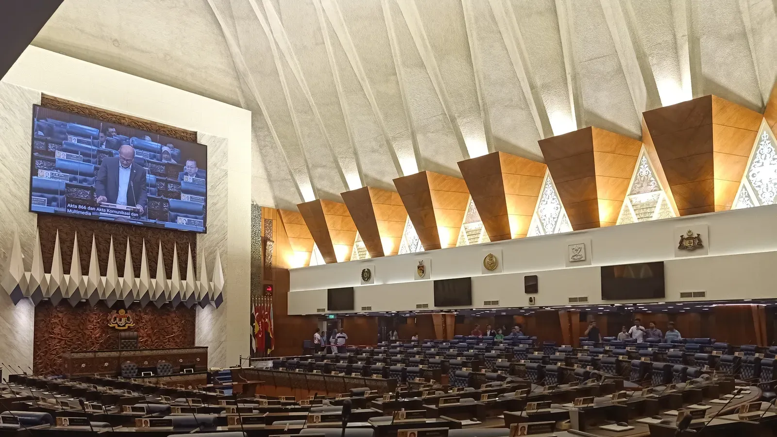 ห้องประชุมสภาผู้แทนราษฎรมาเลเซีย (Dewan Rakyat) ระหว่างวันเปิดรัฐสภาให้ประชาชนเข้าชม 12–13 กันยายน 2026