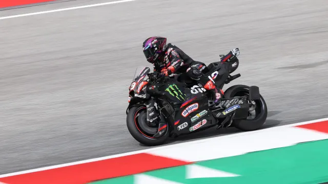 Jorge Martín หมายเลข 89 ขี่รถ Aprilia สีดำในรายการ MotoGP ออสเตรีย 2026 ที่ Red Bull Ring