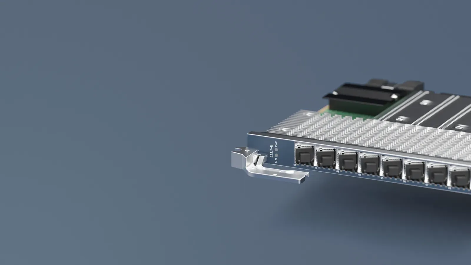 การ์ดไลน์ multi-PON รุ่น LLLT-B ของ Nokia ที่รองรับ GPON, 10G, 25G และ 50G PON ในทุกพอร์ต