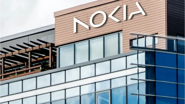 โลโก้ Nokia บนอาคารสำนักงานใหญ่ของ Nokia ที่เมืองเอสโป ประเทศฟินแลนด์ บริษัทที่ประกาศผล Nokia ไตรมาส 3/2026