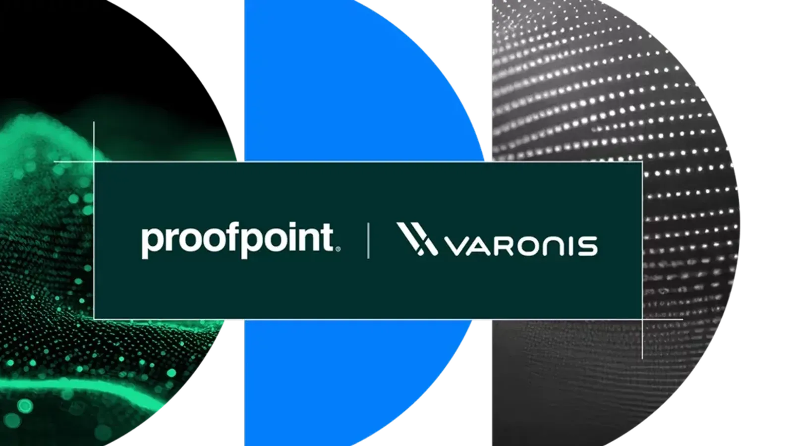 โลโก้ Proofpoint และ Varonis บนภาพประกาศดีล Proofpoint ซื้อ Varonis มูลค่าราว 6.3 พันล้านดอลลาร์