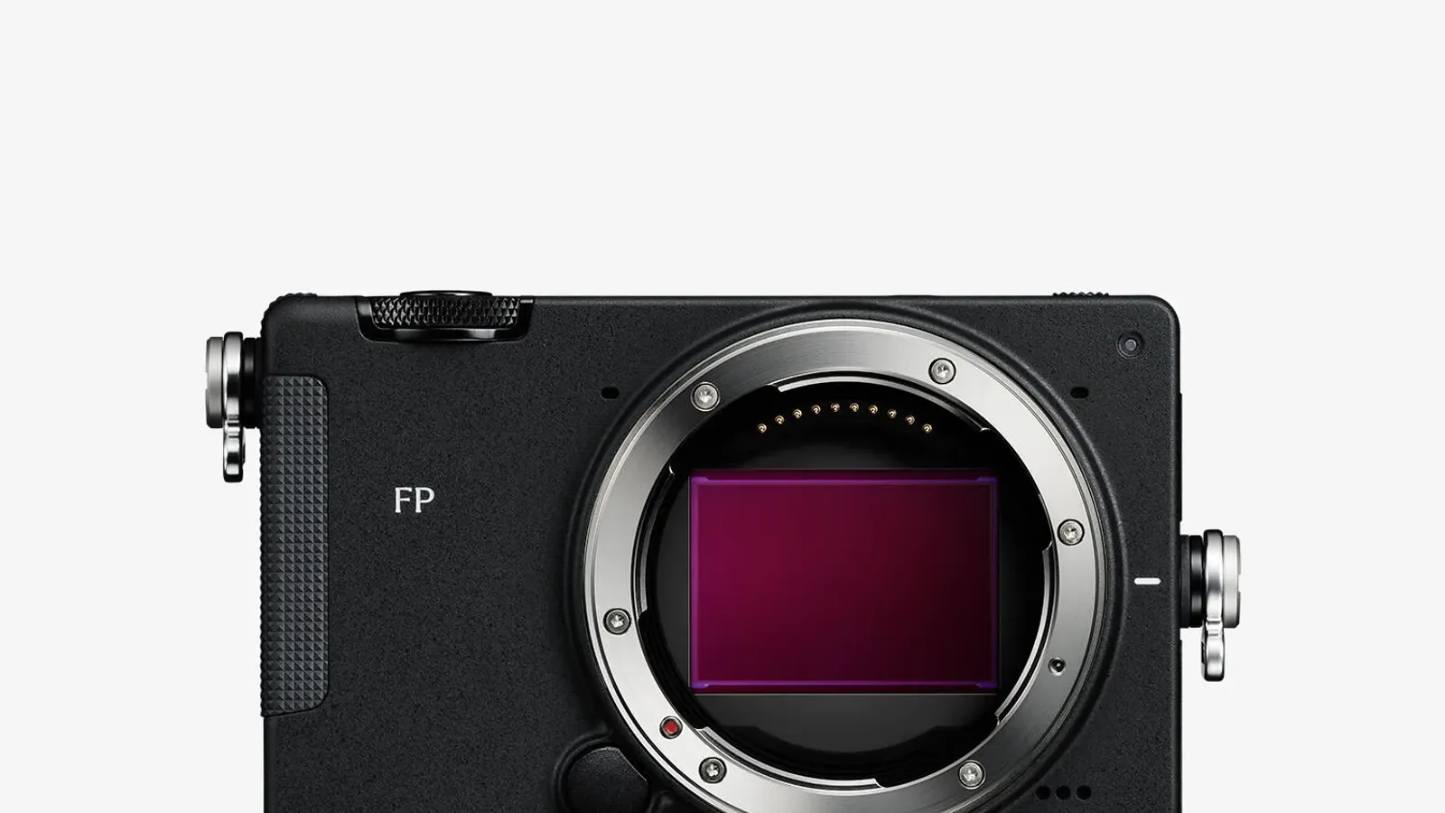 Sigma FP2 กล้องฟูลเฟรมด้านหน้าแบบไม่ใส่เลนส์ เห็นเซนเซอร์และเมาท์ L-Mount