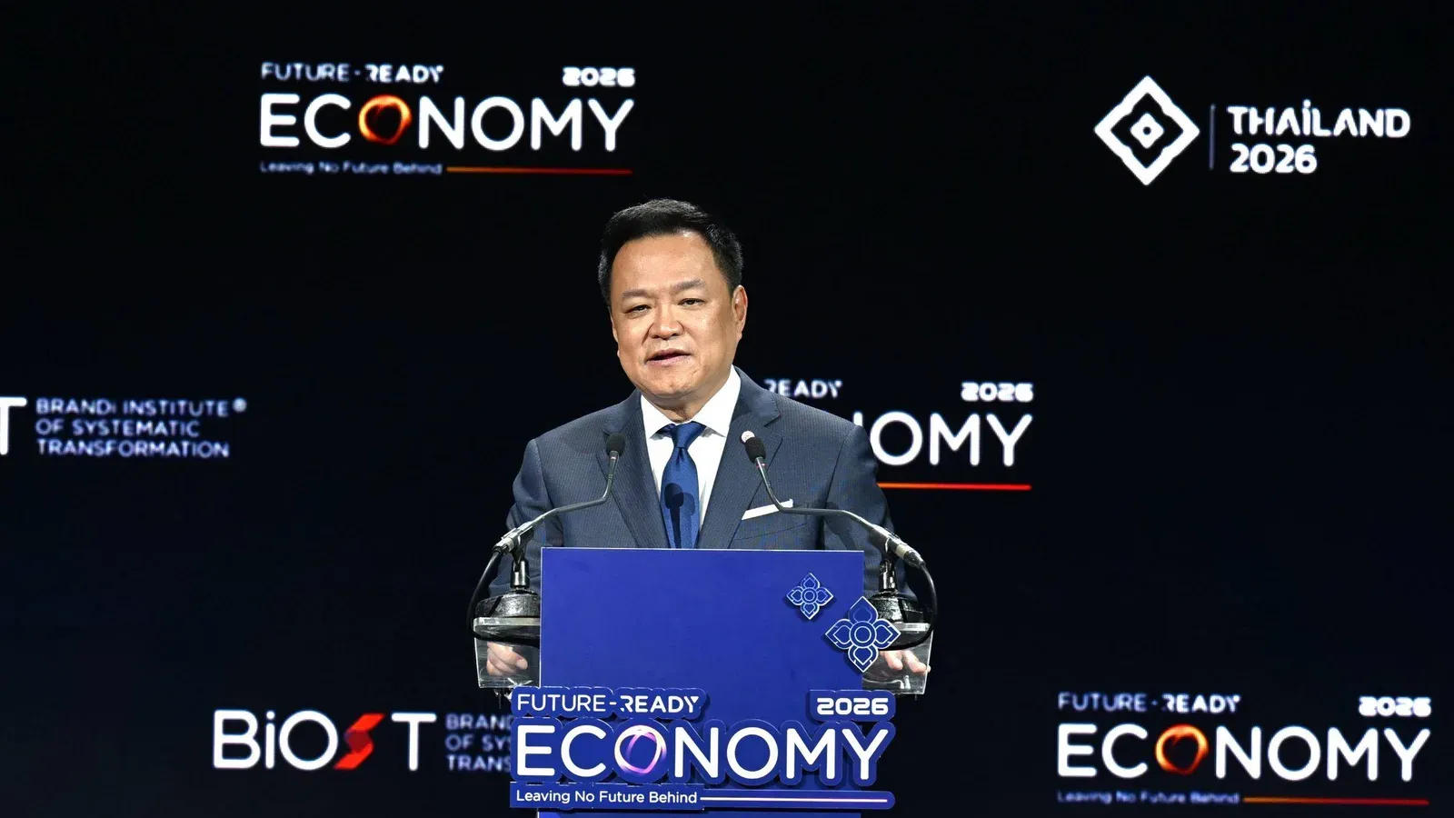 นายอนุทิน ชาญวีรกูล นายกรัฐมนตรี กล่าวปาฐกถา Future-Ready Thailand บนเวที Future-Ready Economy 2026 วันที่ 14 ตุลาคม 2569