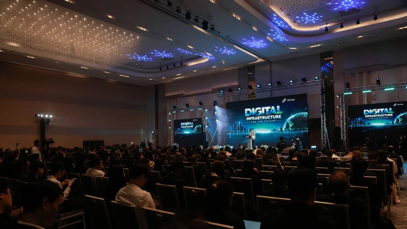 ห้องประชุมงาน Digital Infrastructure for the Future ที่ สดช. นำเสนอโรดแมปโครงสร้างพื้นฐานดิจิทัล 19 ตุลาคม 2026