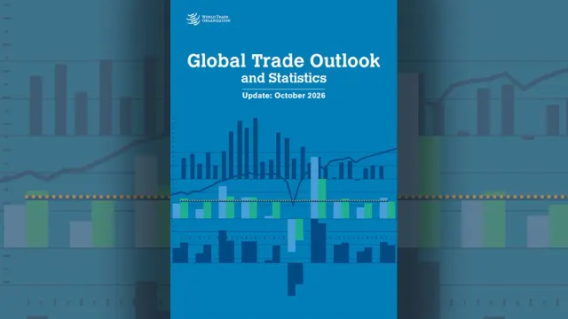 ปกรายงาน Global Trade Outlook and Statistics ฉบับอัปเดตเดือนตุลาคม 2026 ขององค์การการค้าโลก WTO