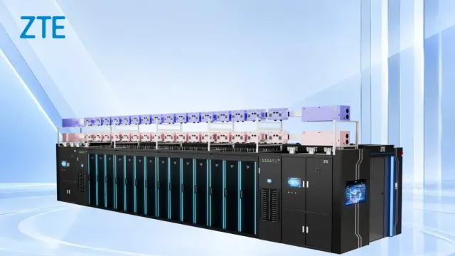 ภาพผลิตภัณฑ์ ZTE M8000 Micro-Module โมดูลดาต้าเซ็นเตอร์ AI สำเร็จรูปที่มีแถวแร็ก CDU และท่อระบายความร้อนด้วยของเหลว