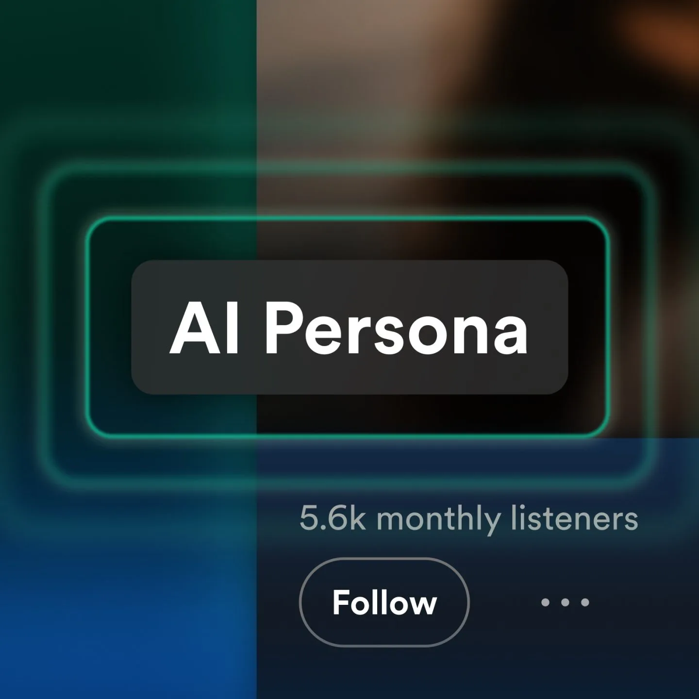 ป้าย AI Persona ของ Spotify บนพื้นหลังสีเข้ม
