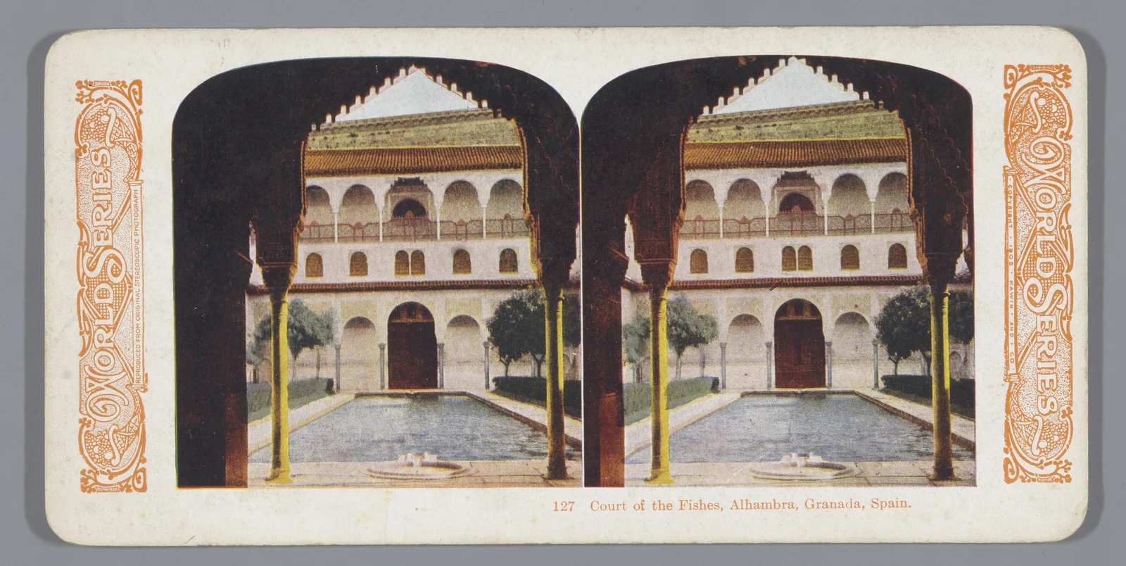 ลาน Myrtles ในภาพสเตอริโอปี 1905 ในคอลเลกชัน Rijksmuseum