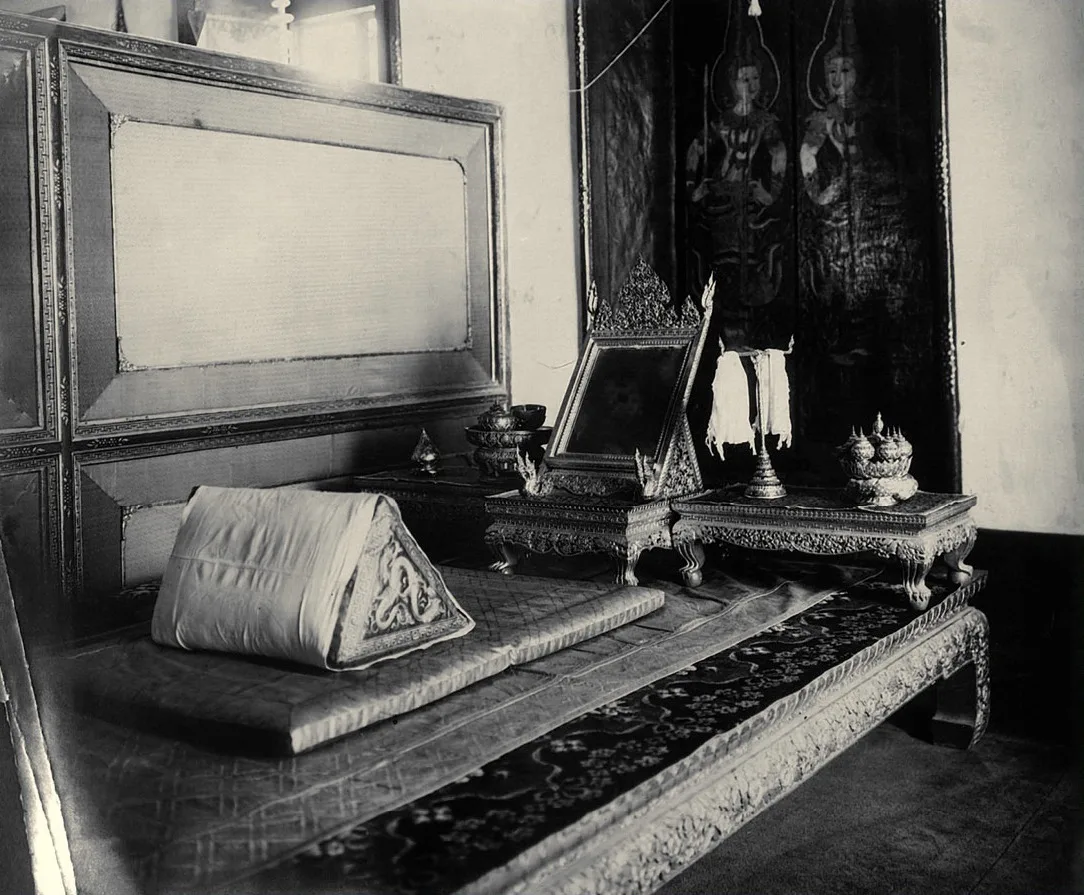 ภาพถ่ายเก่า ห้องบรรทมใน พระที่นั่งจักรพรรดิพิมาน ค.ศ. 1925