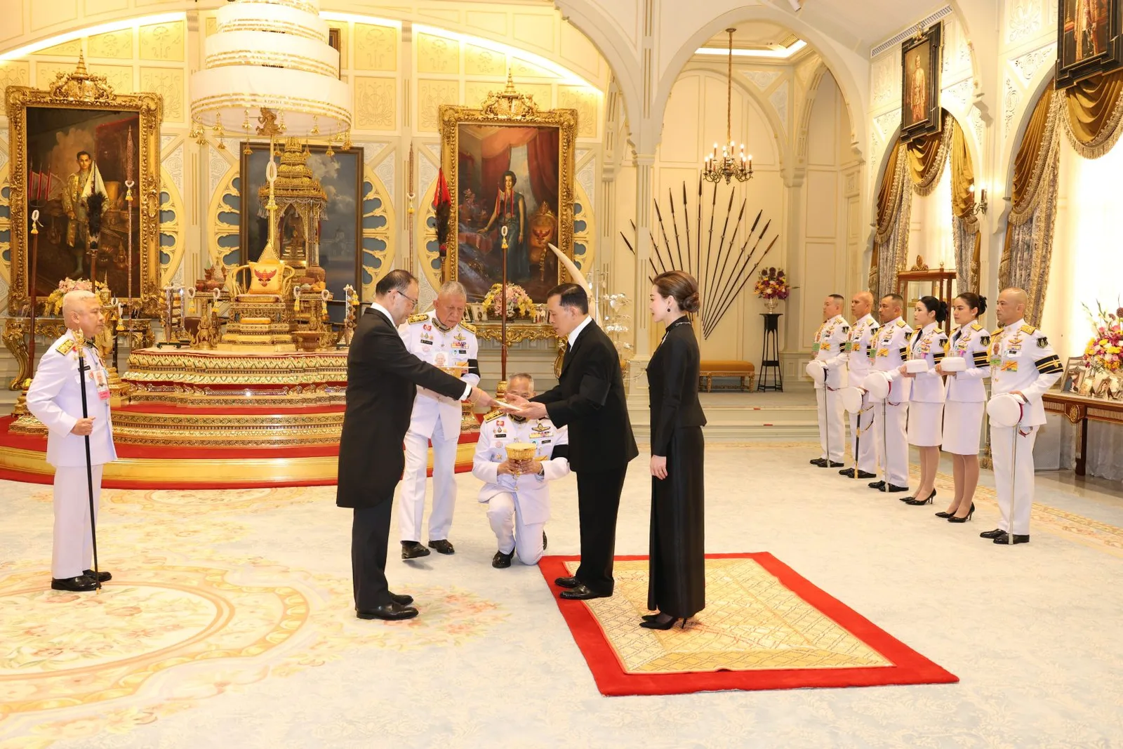 เอกอัครราชทูตต่างประเทศประจำประเทศไทย เฝ้าทูลละอองธุลีพระบาท ถวายพระราชสาส์นตราตั้งและอักษรสาส์นตราตั้ง วันที่ 22 กันยายน 2569