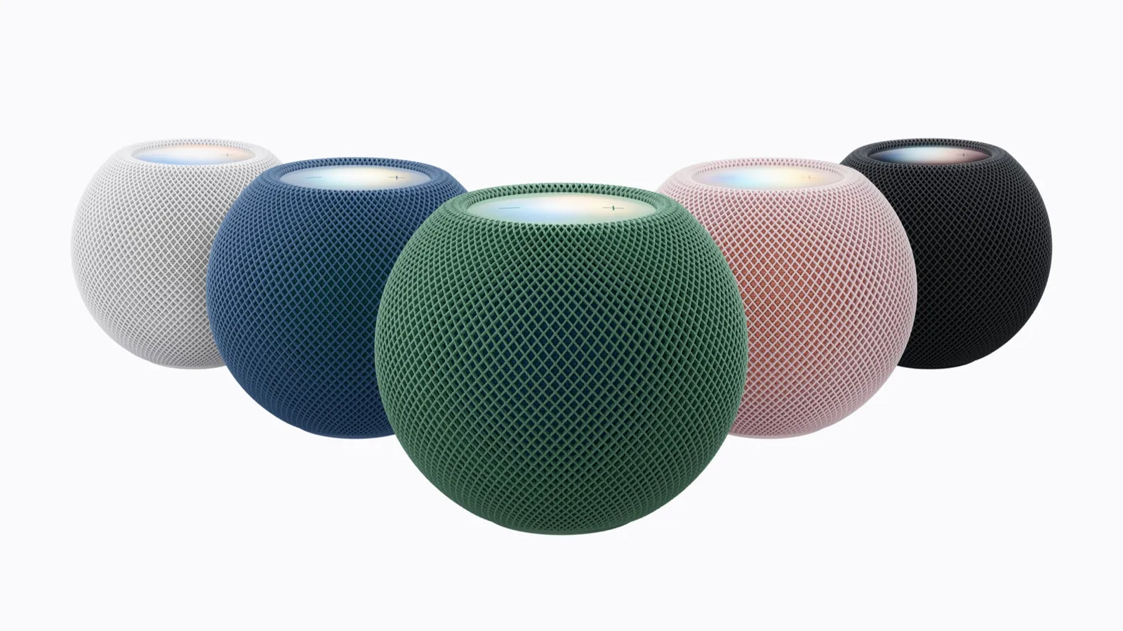 HomePod mini 2 ห้าสี ขาว ฟ้า เขียว ชมพู และมิดไนท์