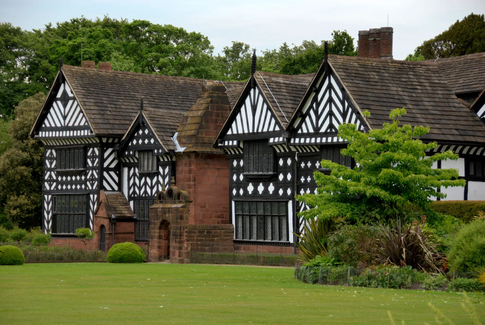 Speke Hall ใน Liverpool ภาพถ่ายเมื่อ 26 พฤษภาคม 2008