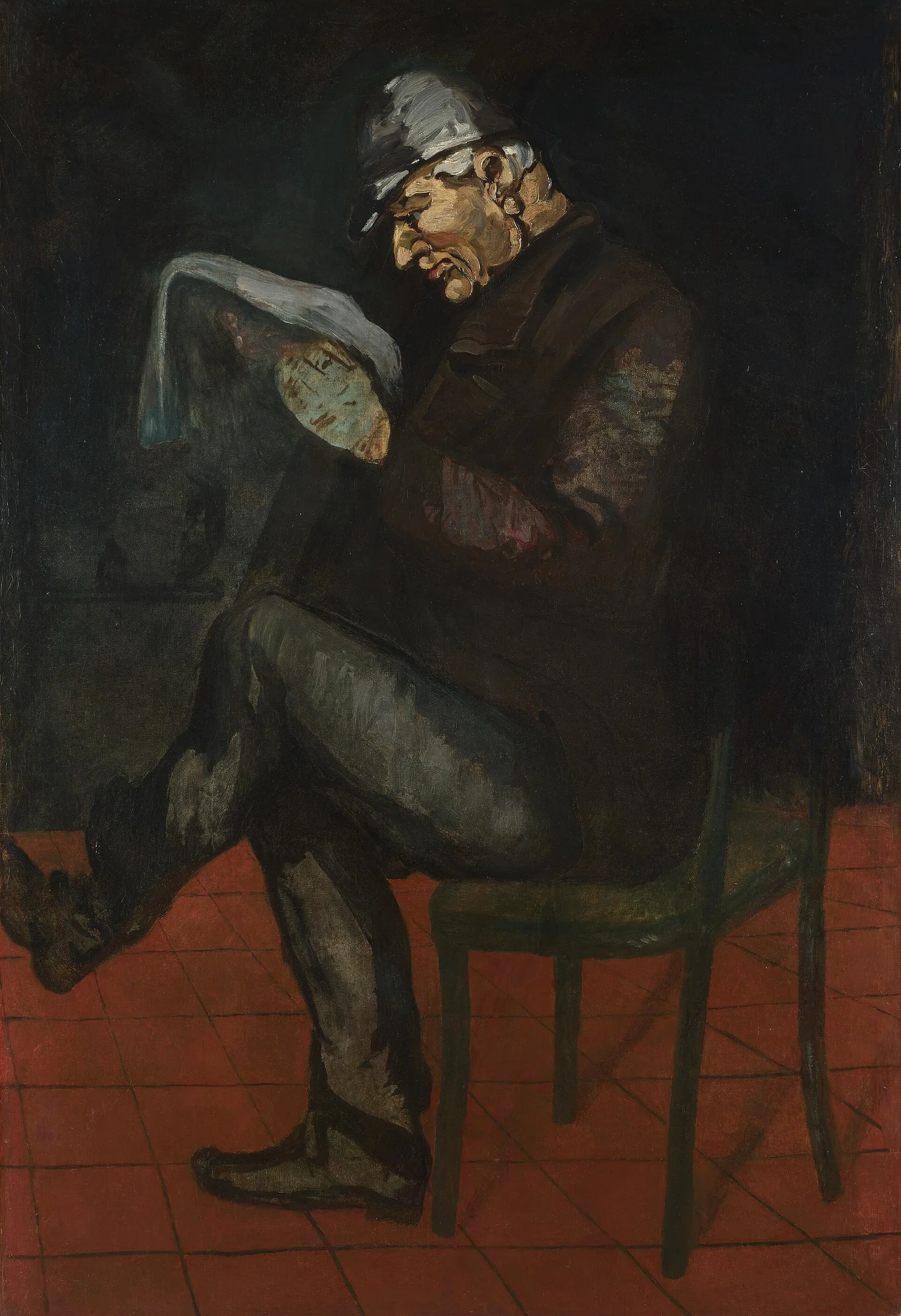 ภาพเหมือน Louis-Auguste Cézanne พ่อของจิตรกร โดย Paul Cézanne ราวปี 1865