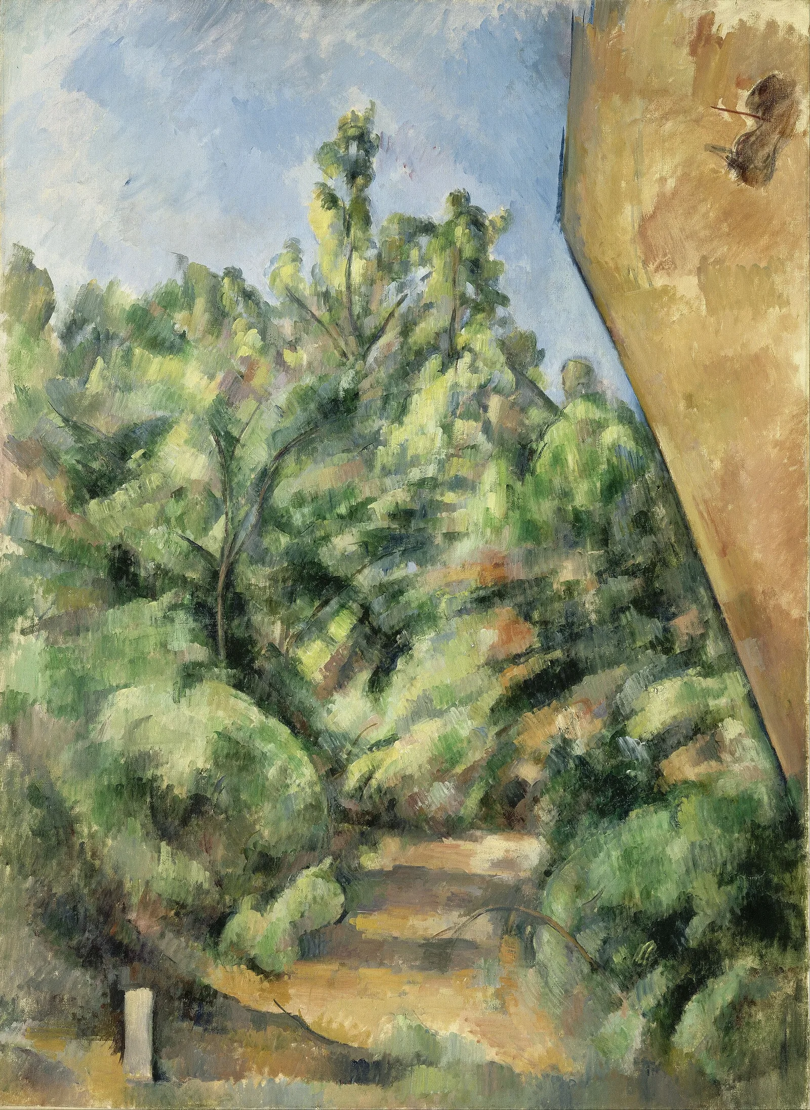 ภาพ The Red Rock โดย Paul Cézanne จากเหมืองหิน Bibémus