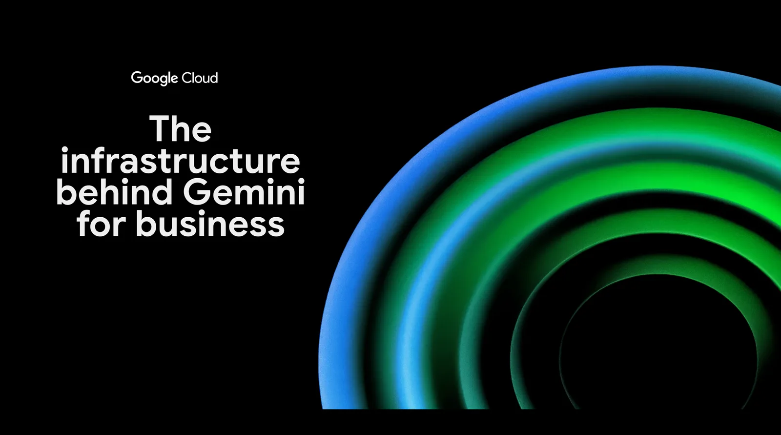 ภาพประกอบประกาศ Agent Compute Engine ของ Google Cloud ข้อความ The infrastructure behind Gemini for business