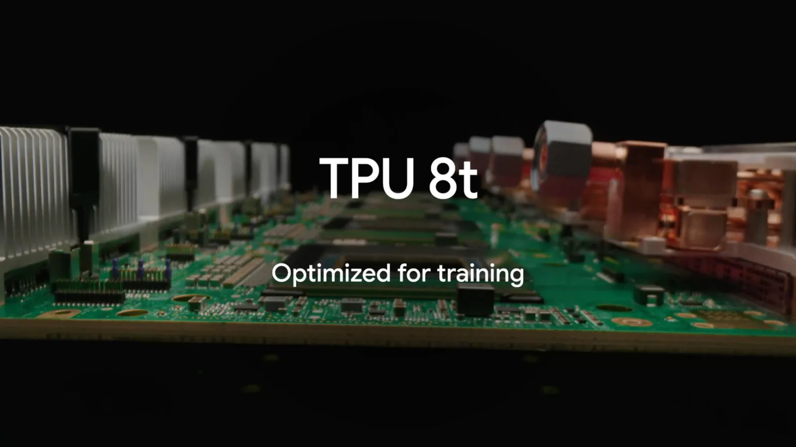 แผงวงจร TPU 8t พร้อมข้อความ Optimized for training