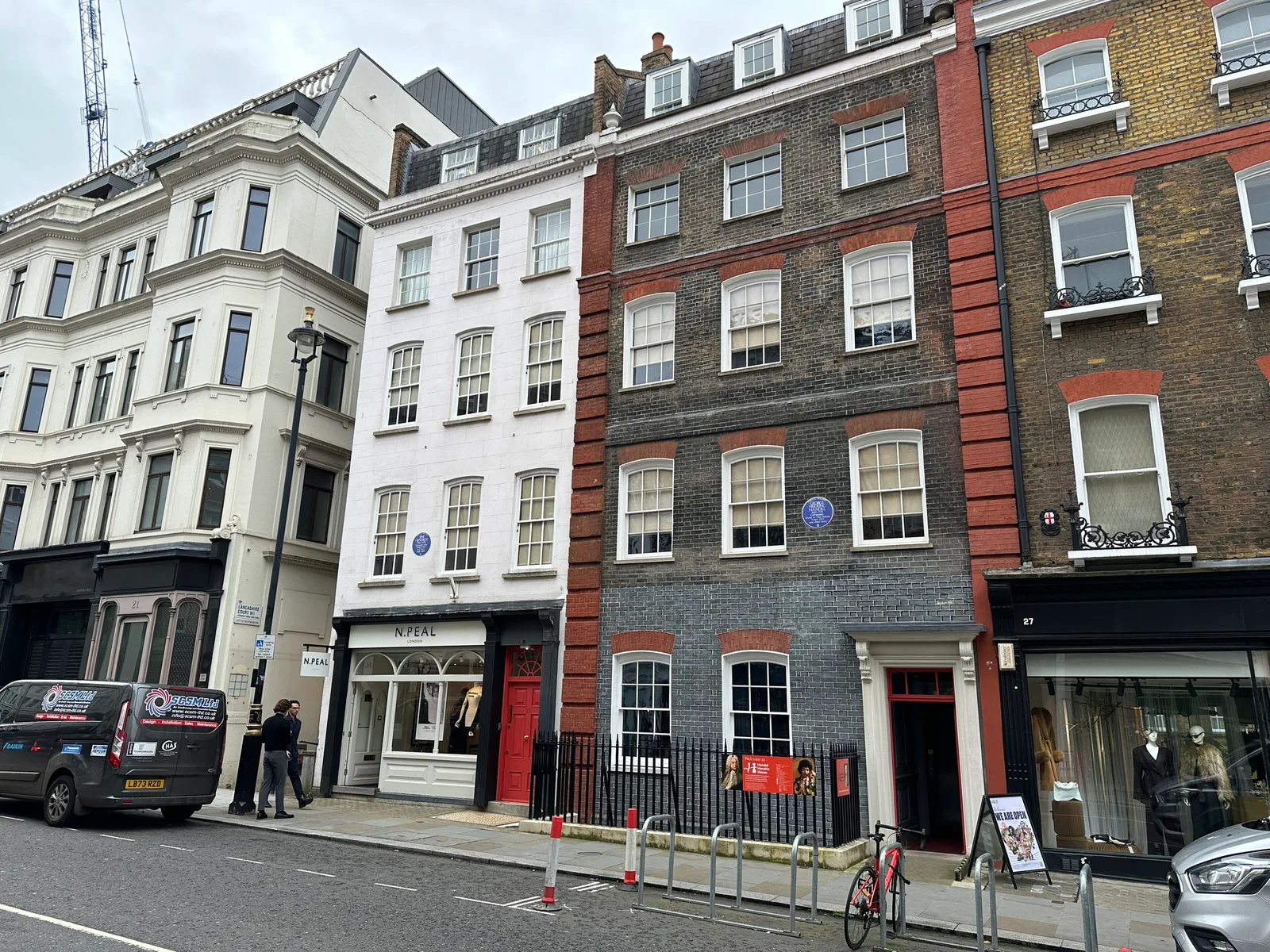 Handel Hendrix House ริมถนน Brook Street ภาพถ่ายเมื่อ 10 ตุลาคม 2024