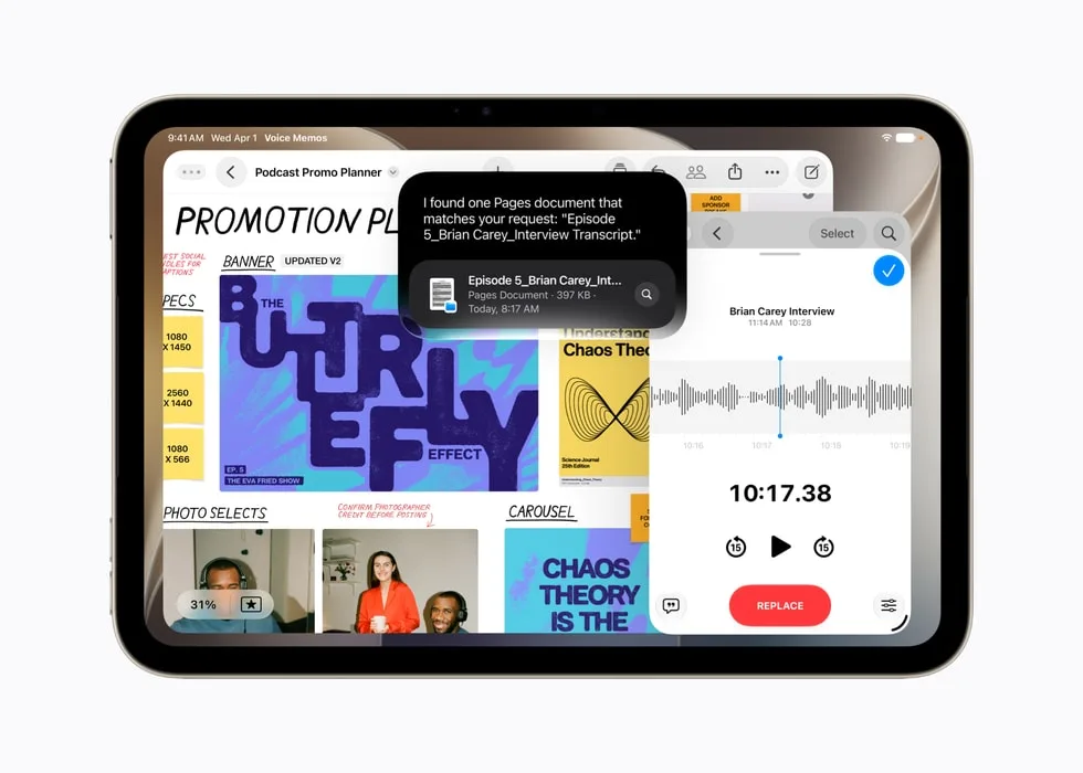 iPad mini 2026 เปิดหลายหน้าต่างพร้อมกันบน iPadOS 27