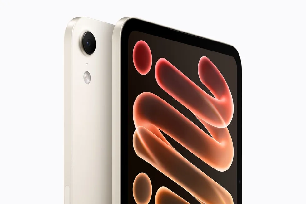 iPad mini 2026 สีสตาร์ไลท์ เห็นด้านหลังและด้านหน้า