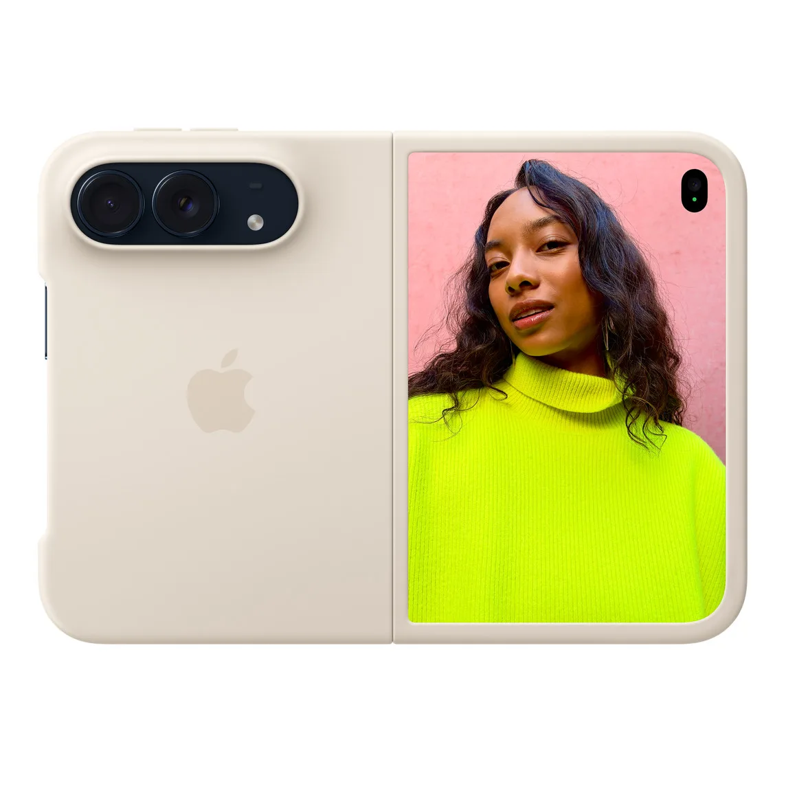เคส iPhone Duo สีทราย ราคา 2,790 บาท สวมบนเครื่อง