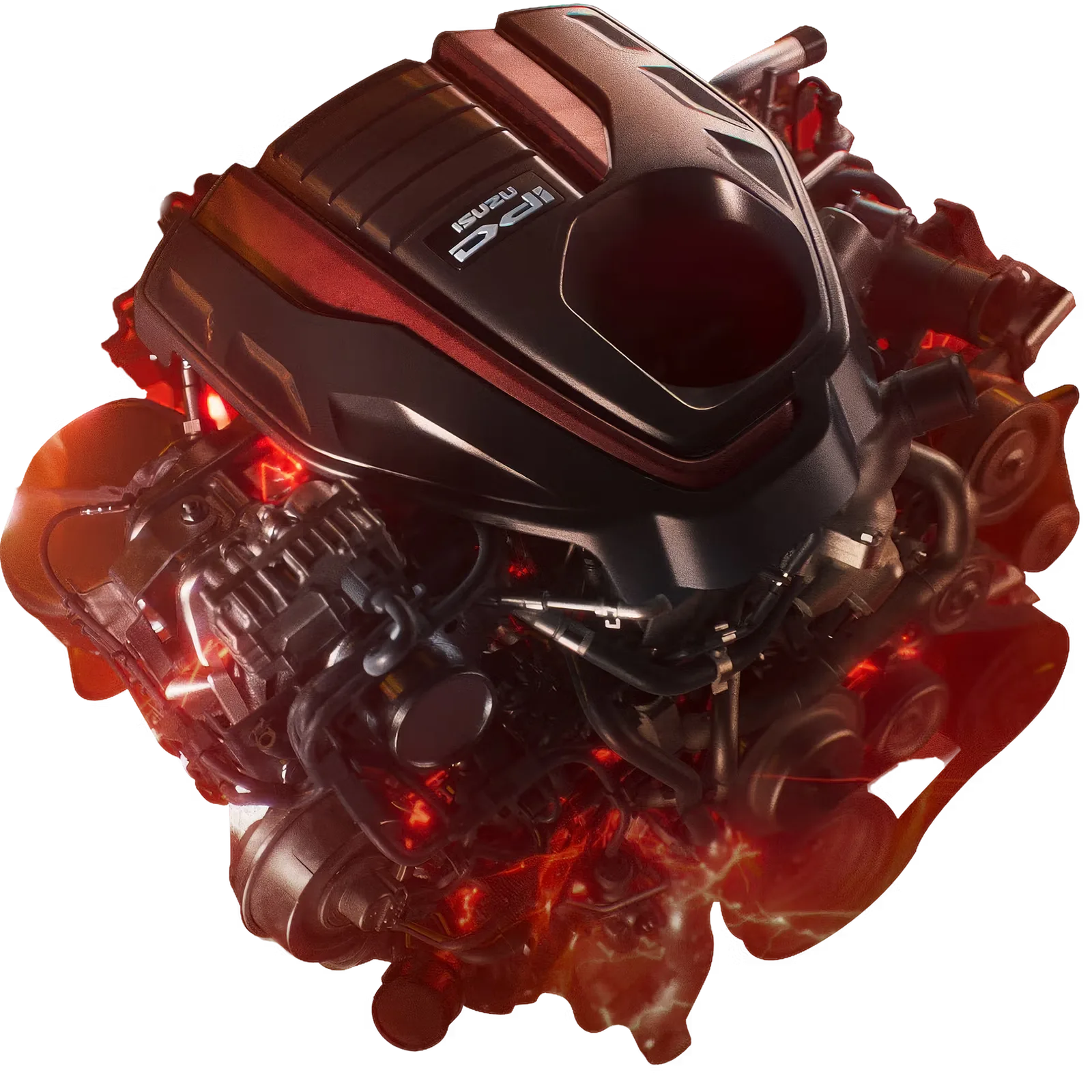 ภาพเรนเดอร์เครื่องยนต์ ISUZU 2.2 Ddi MAXFORCE Biturbo