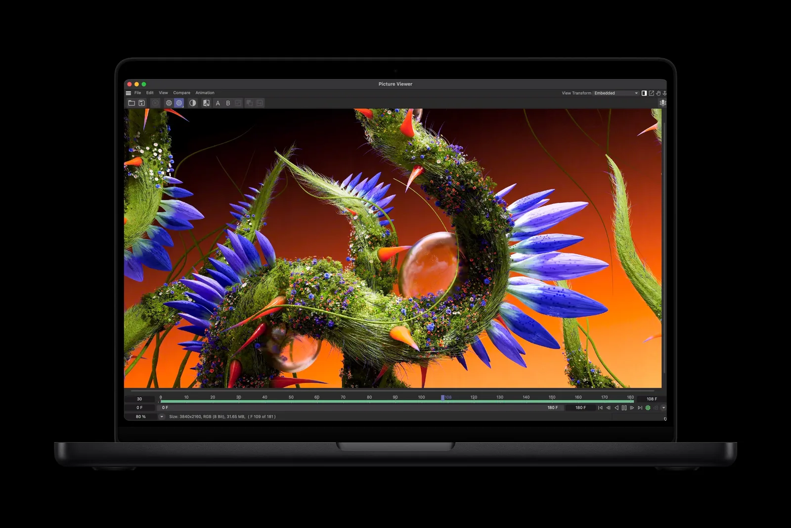 โปรเจกต์ Maxon Cinema 4D บน MacBook Pro 14 นิ้ว ชิป M6