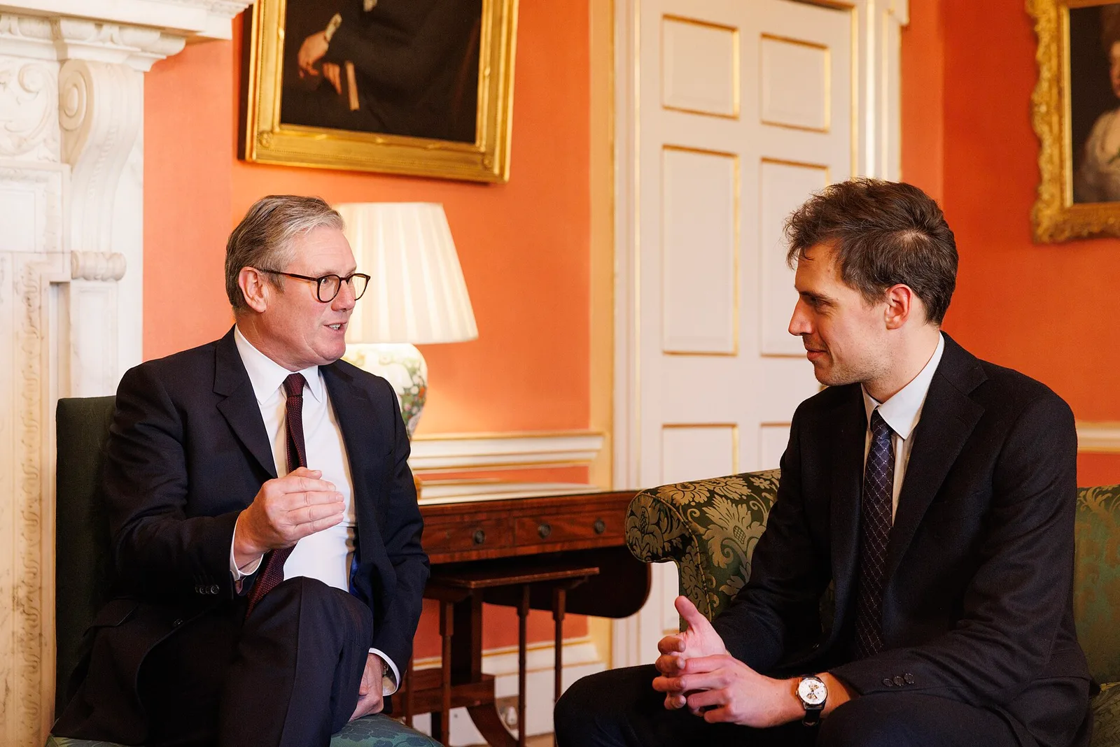 Keir Starmer พบ Arthur Mensch ที่ลอนดอน 9 มกราคม 2025