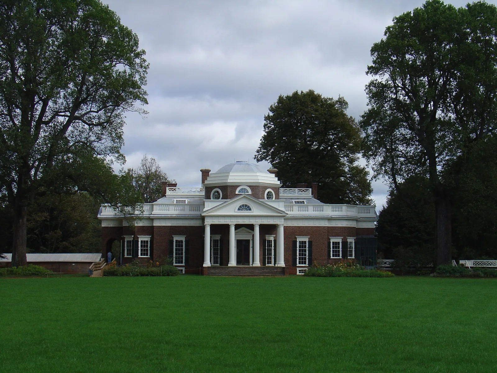 บ้าน Monticello มองจาก West Lawn
