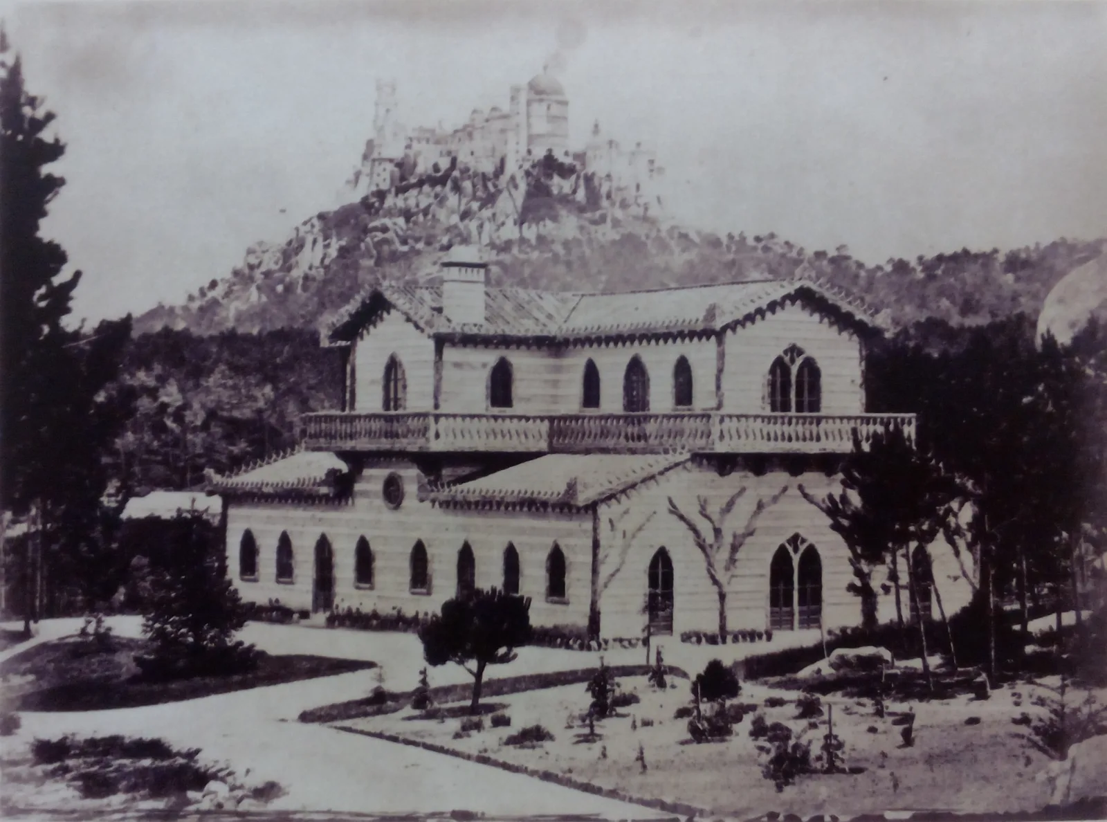Chalet of the Countess of Edla ราวทศวรรษ 1870 ภาพในคอลเลกชันของพระราชวังเปนา