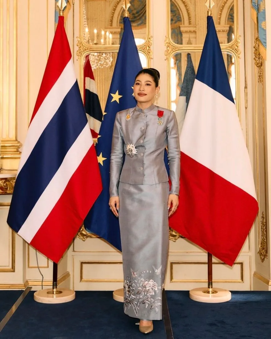 ภาพที่หน่วยราชการในพระองค์เผยแพร่ วันที่ 23 พฤษภาคม 2569 ระหว่างพิธีที่กรุงปารีส