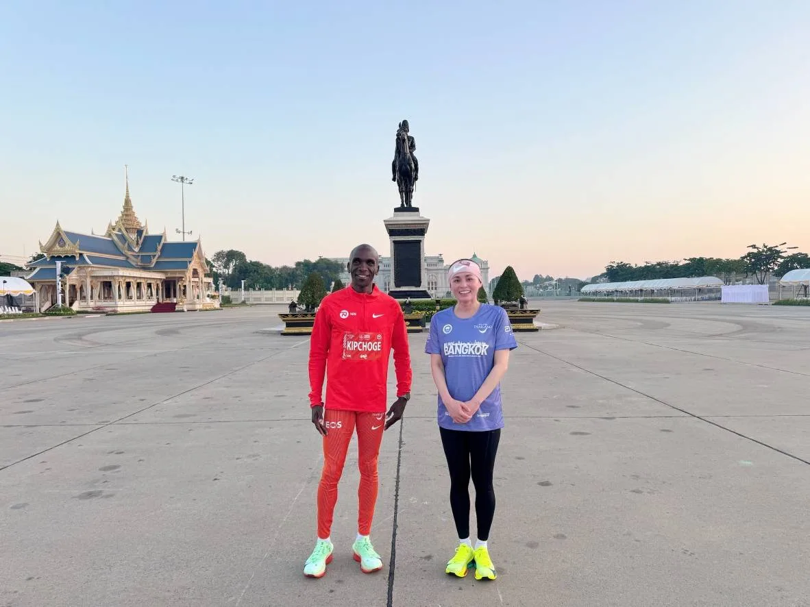 งานวิ่ง “อะเมซิ่ง ไทยแลนด์ มาราธอน แบงค็อก 2024” กับนายเอลีอุด คิปโชกี วันที่ 1 ธันวาคม 2567 ภาพข่าวจากหน่วยราชการในพระองค์