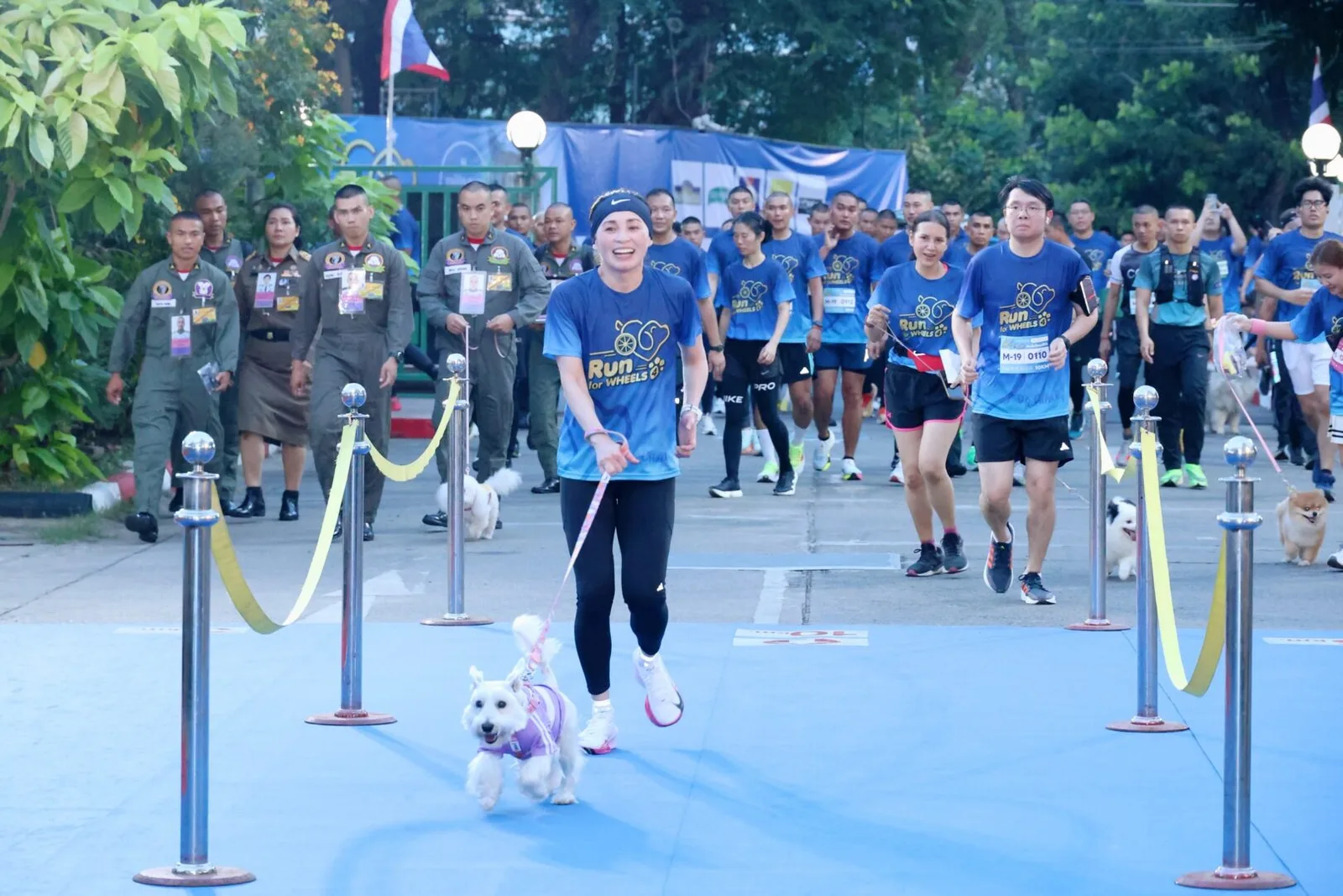 งานวิ่ง “รัน ฟอร์ วีลส์#4 (Run for Wheels#4) วิ่งเพื่อให้หมาได้วิ่ง ครั้งที่ 4” วันที่ 23 กุมภาพันธ์ 2568 ภาพข่าวจากหน่วยราชการในพระองค์