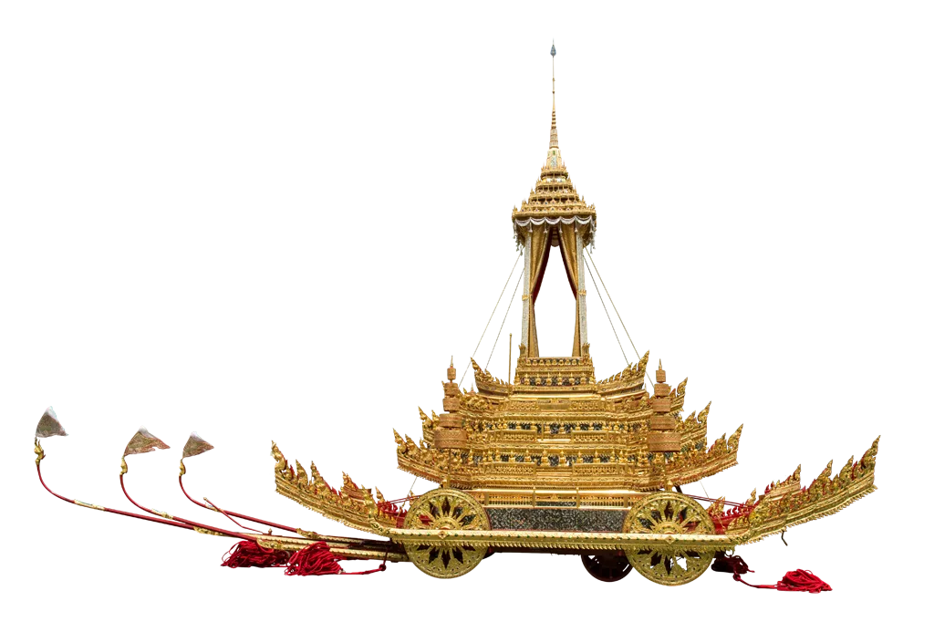พระมหาพิชัยราชรถ ด้านข้าง ภาพจากฐานข้อมูลพระเมรุมาศ กรมศิลปากร