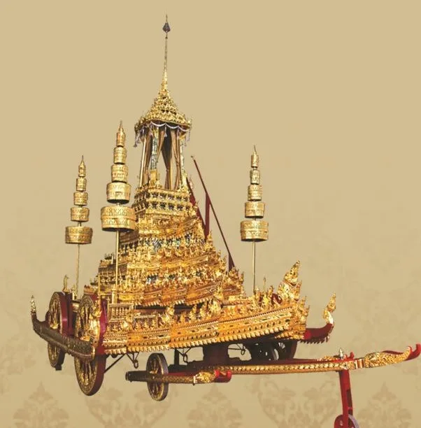 ราชรถน้อย ภาพจากเอกสารราชรถ ราชยาน ของสำนักช่างสิบหมู่ กรมศิลปากร