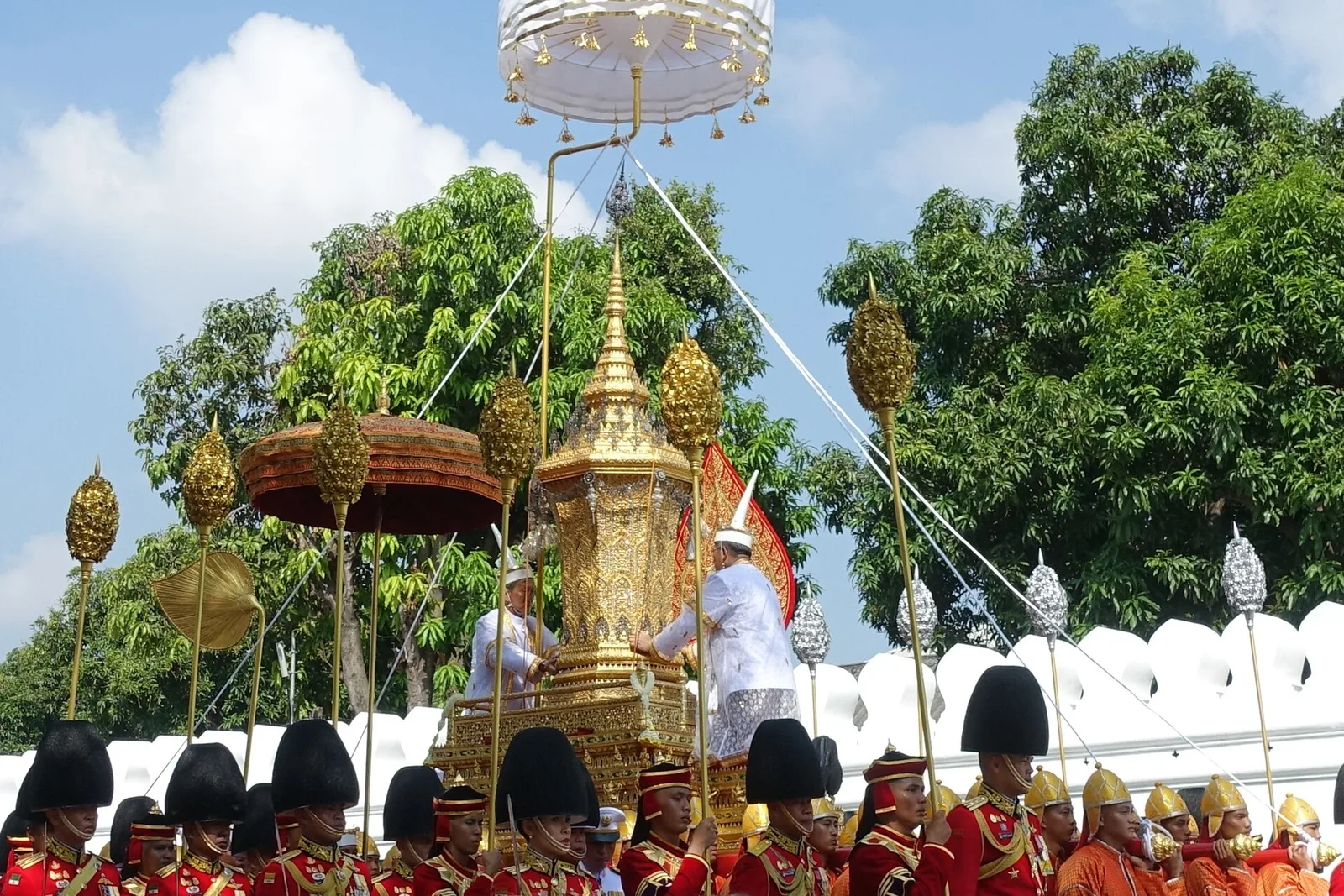 พระยานมาศสามลำคาน ในริ้วกระบวนที่ 1 วันที่ 26 ตุลาคม 2560