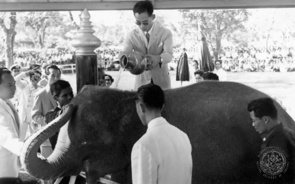 ภาพถ่ายเก่า พระเศวตอดุลยเดชพาหนฯ จากหอจดหมายเหตุแห่งชาติ