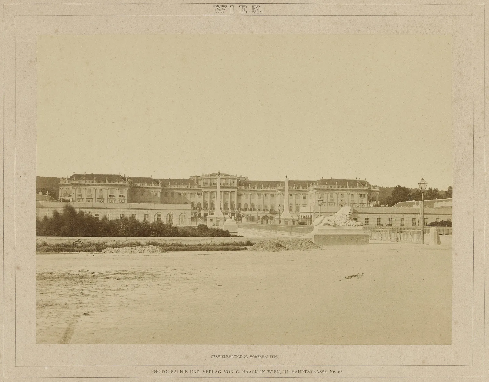 พระราชวังเชินบรุนน์ ภาพถ่ายศตวรรษที่ 19 ในคอลเลกชัน Rijksmuseum