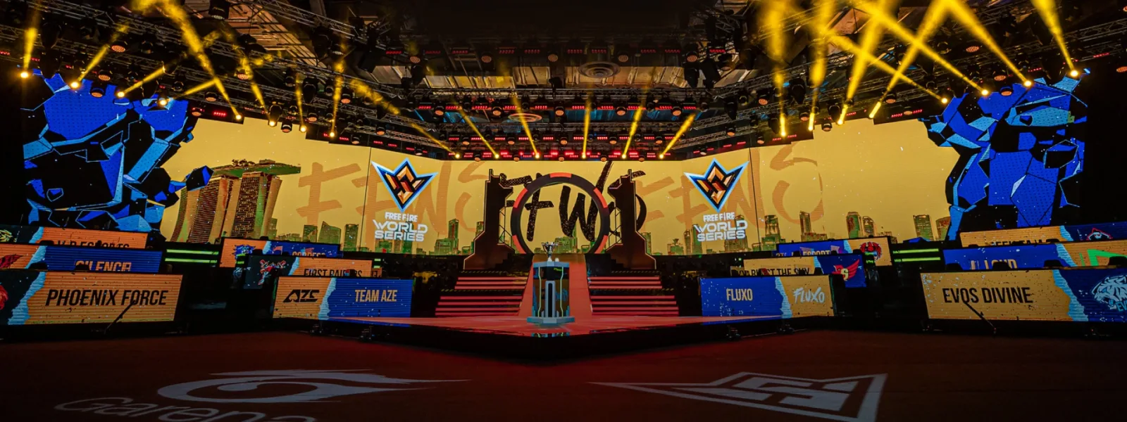 เวทีการแข่งขันเกมของ Garena ภาพจากเว็บไซต์ของ Sea Limited