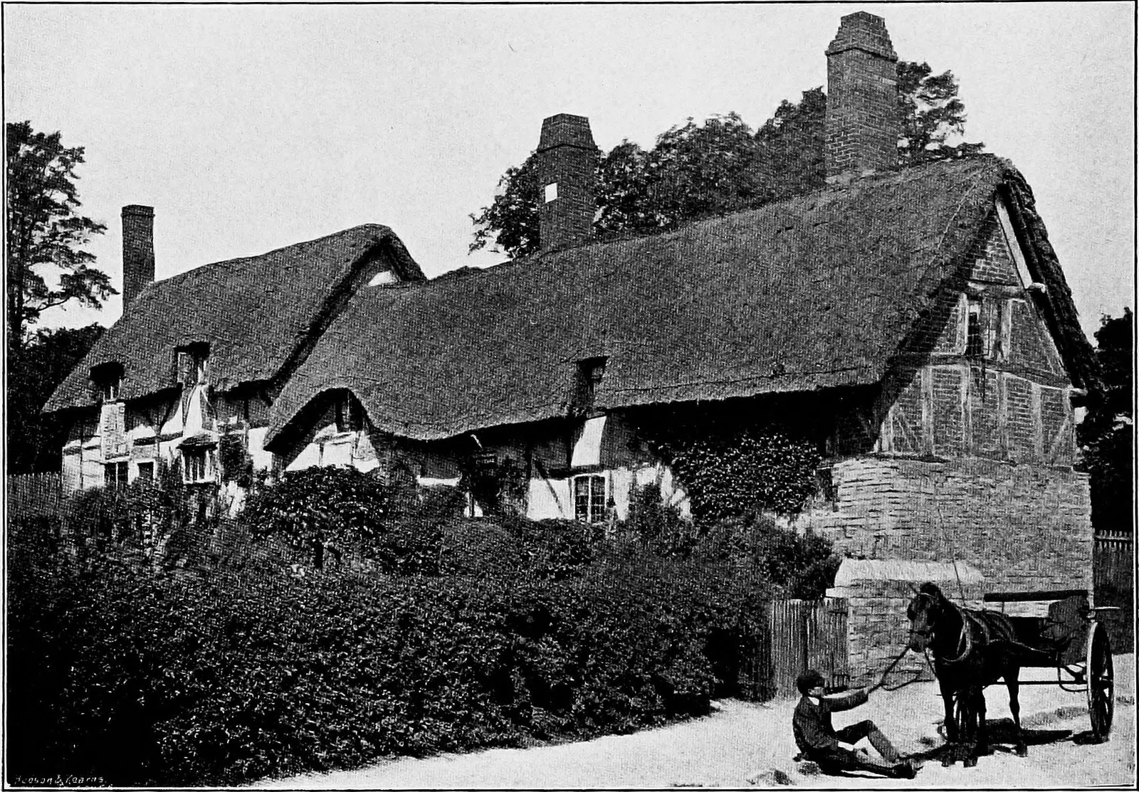 Anne Hathaway's Cottage จากหนังสือ Elizabethan People ปี 1912