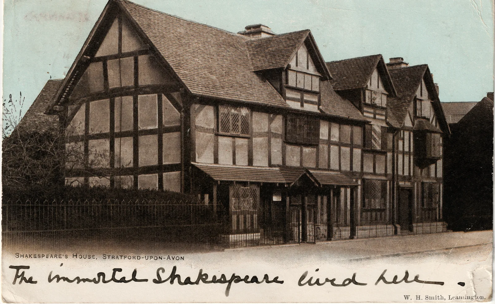 บ้านเกิดของเชกสเปียร์ใน Stratford-upon-Avon ราวปี 1903