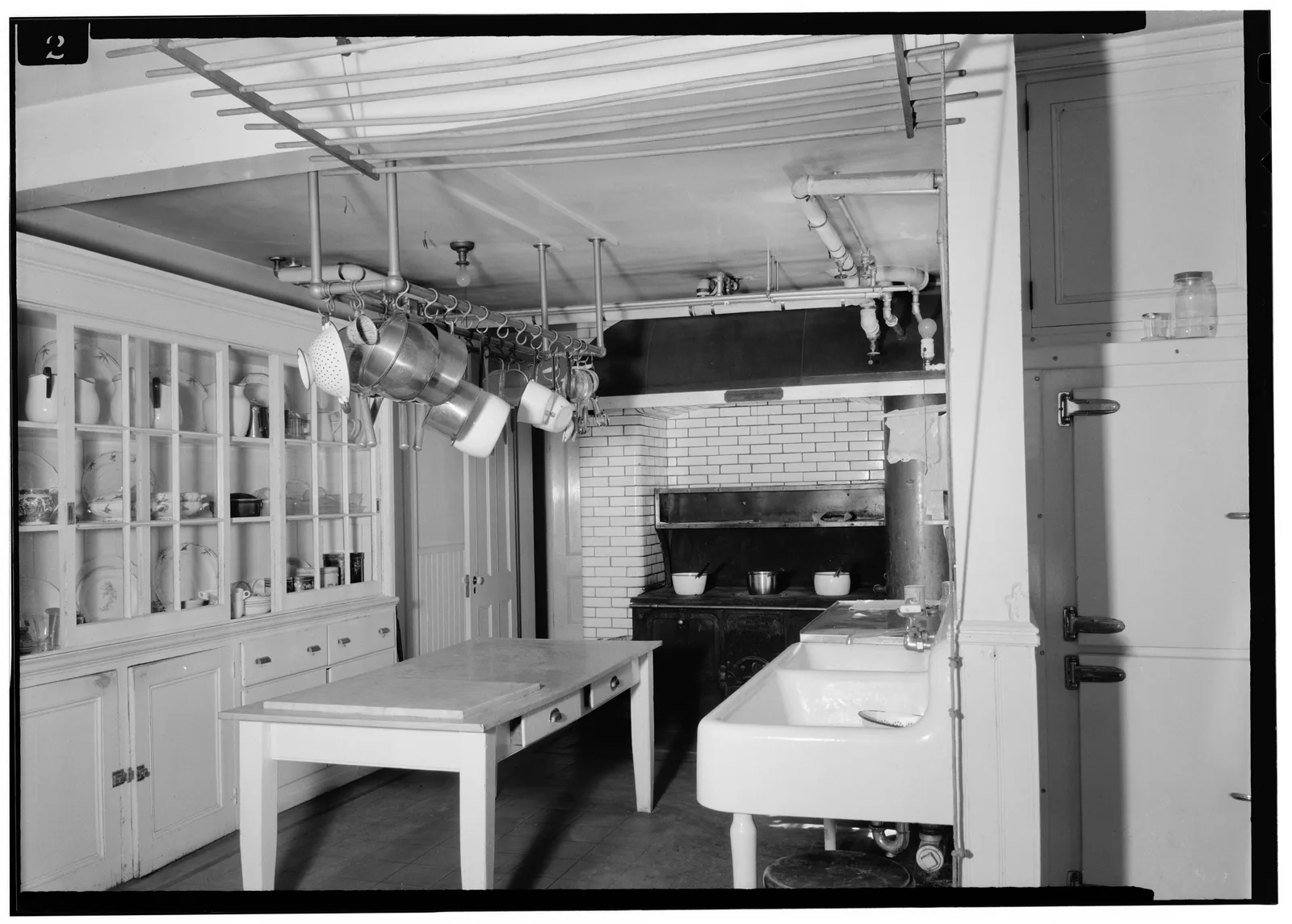 ห้องครัวของบ้าน Springwood ภาพถ่ายของ HABS เดือนกรกฎาคม 1941