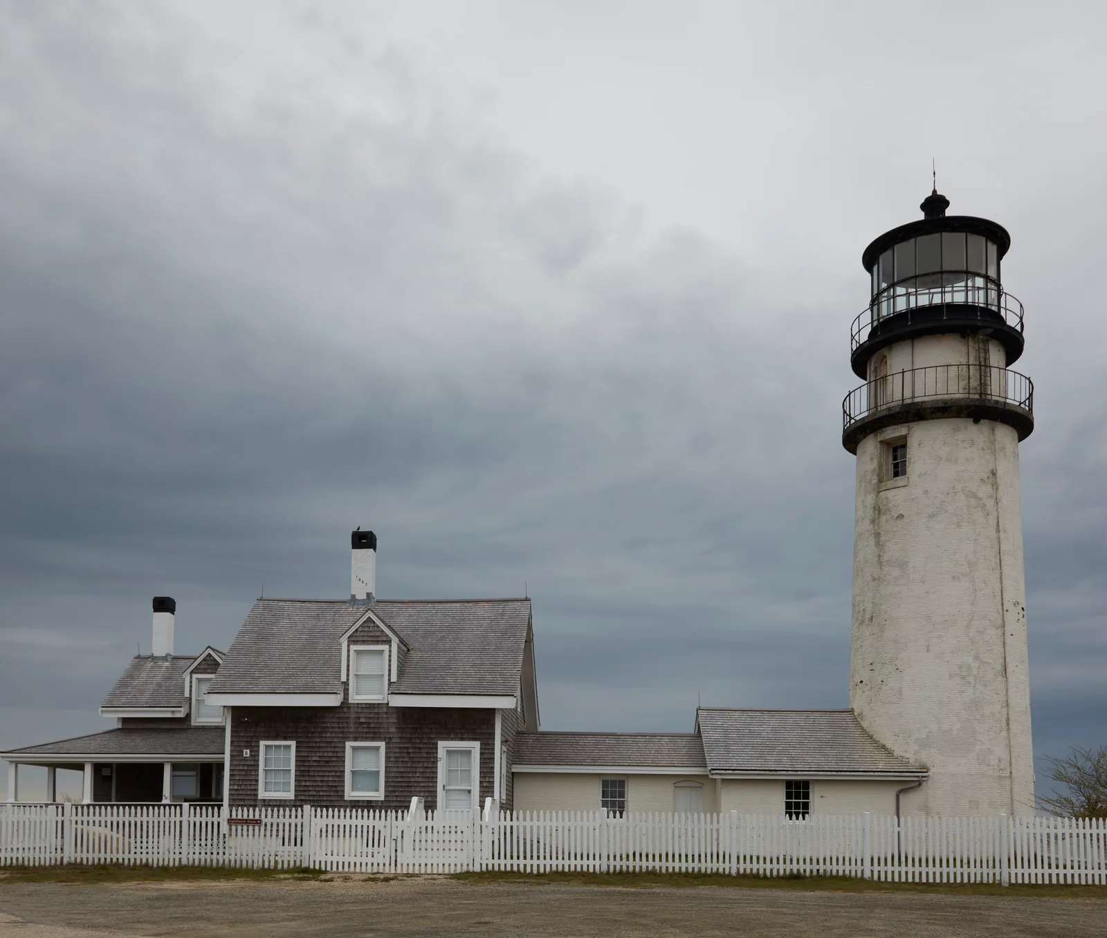 ประภาคาร Cape Cod Light หรือ Highland Light ในเมือง Truro บน Cape Cod ภาพของ Carol M. Highsmith ปี 2019