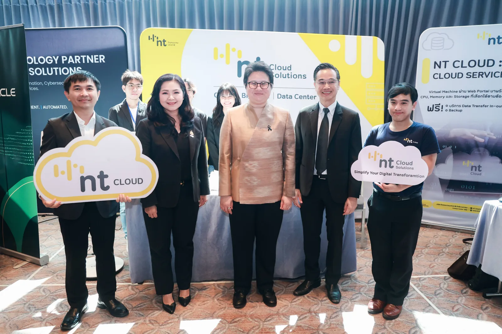 บูธ NT Cloud Solutions ในนิทรรศการของงาน Digital Infrastructure for the Future