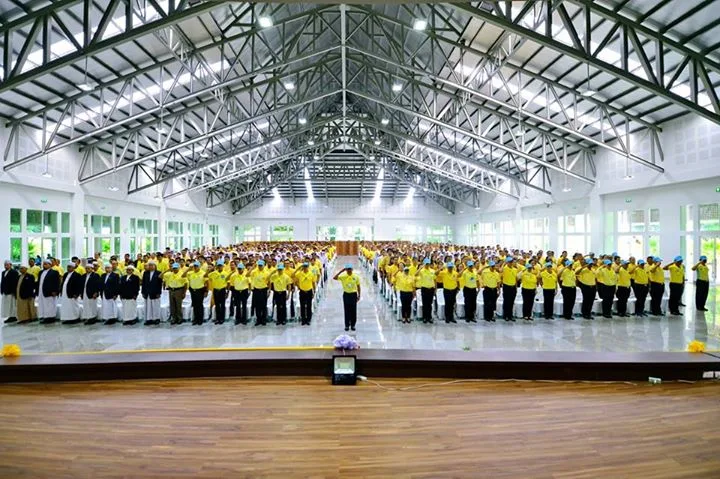 อาคารใน เขตพระราชฐานชั้นนอก ระหว่างการลงทะเบียน จิตอาสาพระราชทาน พฤศจิกายน 2561