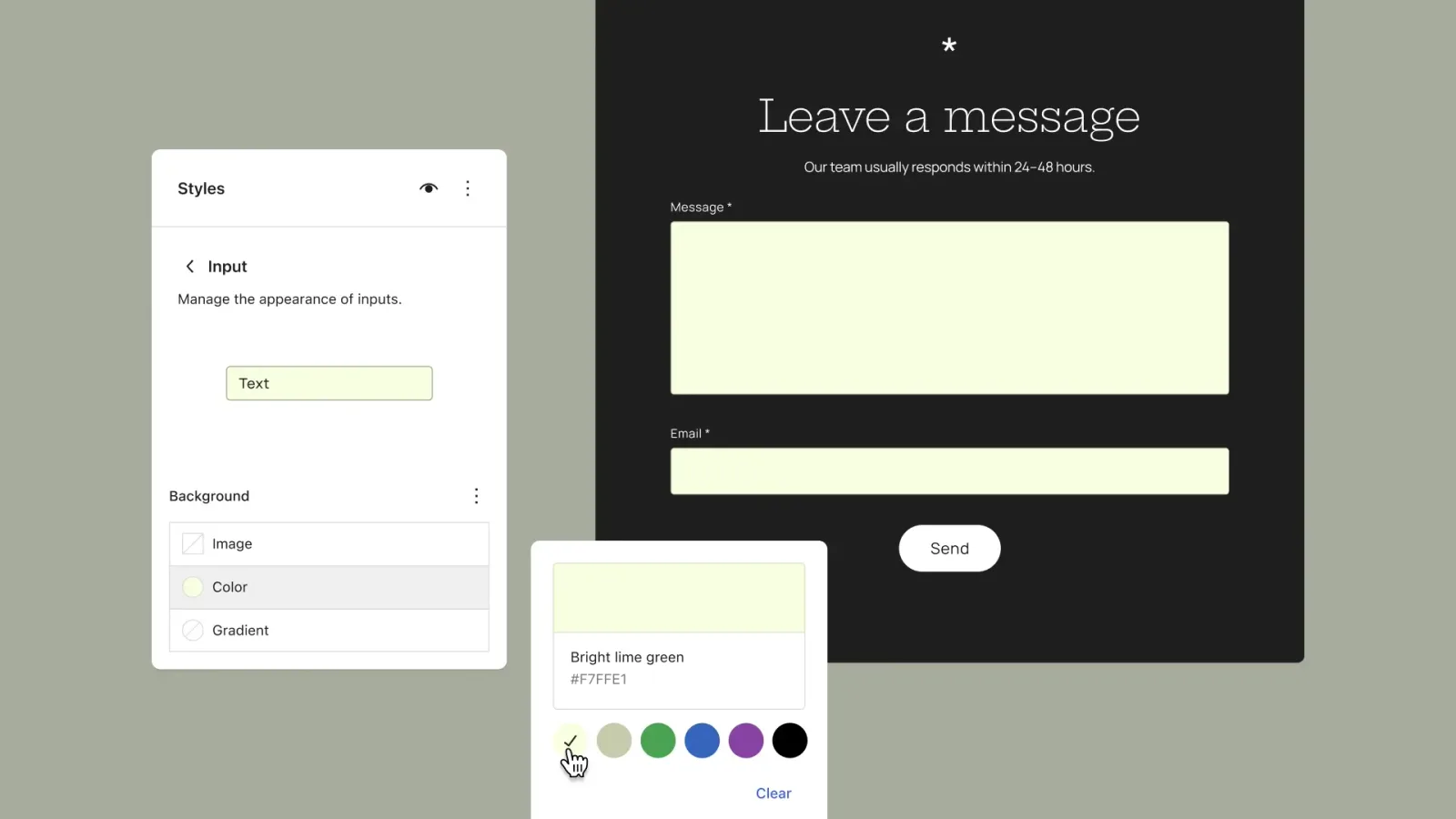WordPress 7.2 Beta จัดสไตล์ช่องกรอกฟอร์มผ่านแผง Styles ของ Global Styles