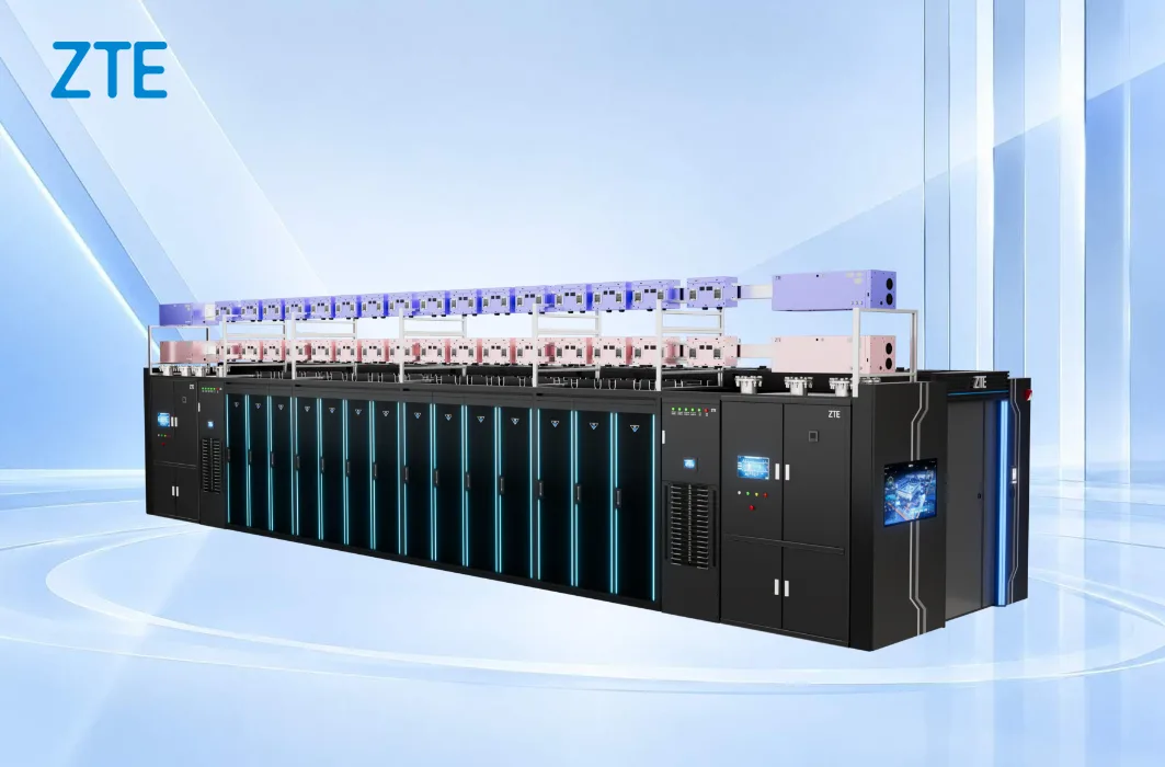 ภาพผลิตภัณฑ์ ZTE M8000 Micro-Module โมดูลดาต้าเซ็นเตอร์ AI สำเร็จรูปที่มีแถวแร็ก CDU และท่อระบายความร้อนด้วยของเหลว